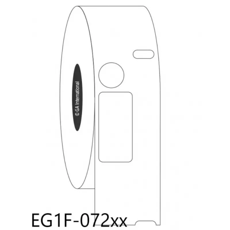 #EC1F-072WH, Cryo-DTermo™ – DYMO 抗凍低溫標 籤-1方1圓, 12.7mm x 25mm + 9.5mm-白